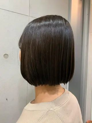 ミディアム おせ ちさとのヘアスタイル