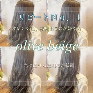 セミロング カラー 韓国風ヘア✻透明感 カラー✻yukaのヘアスタイル