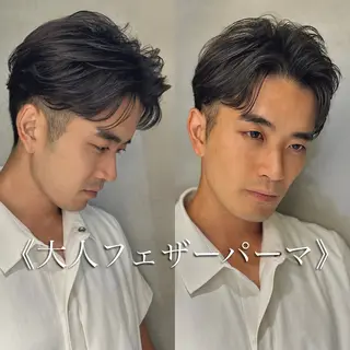 ショート カラー パーマ メンズ 朝楽メンズパーマ 🥇メンズカット吉田のヘアスタイル