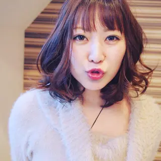 ショート ミディアム セミロング ロング カラー パーマ ヘアアレンジ 【体験】韓国 メイク&ヘア天神のヘアスタイル