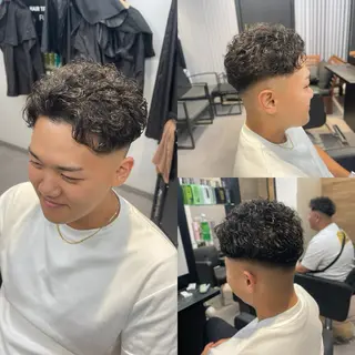 ショート パーマ メンズ 清藤 竜輝のヘアスタイル