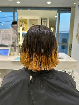 ミディアム カラー 似合わせレイヤー 海外風レイヤーmioのヘアスタイル