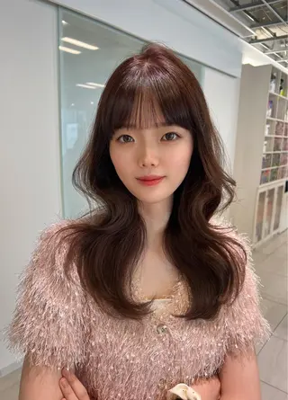 セミロング カラー saya/透明感カ ラー/ヘアセット🍀のヘアスタイル