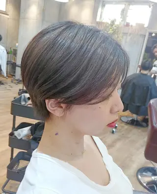 ショート カラー パーマ ヘアアレンジ 6月オープン♪豊見城 Lodattu✁清水のヘアスタイル