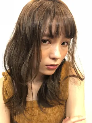 ロング カラー 安達 俊亮のヘアスタイル