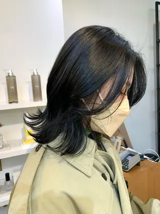 ミディアム カラー パーマ 明治神宮前 NANAMIのヘアスタイル