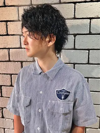 ショート パーマ メンズ メンズパーマ職人 加藤 弘貴のヘアスタイル