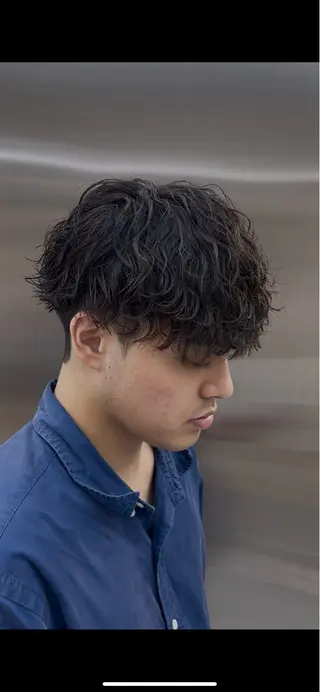 パーマ ヘアアレンジ メンズ fifth park 六反穂 龍介のヘアスタイル