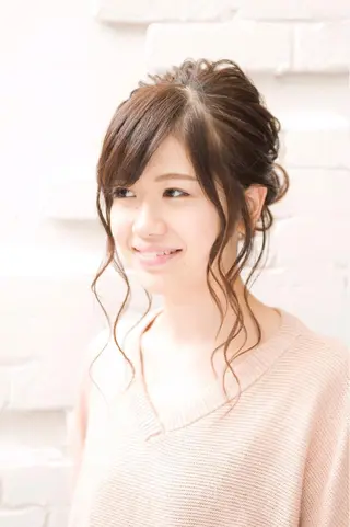 セミロング まつパ・ヘアセット ♡Chinami♡のマツエク・マツパデザイン