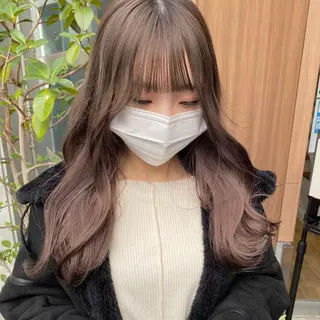 ロング レイヤーカット /透明感/千葉怜寿のヘアスタイル