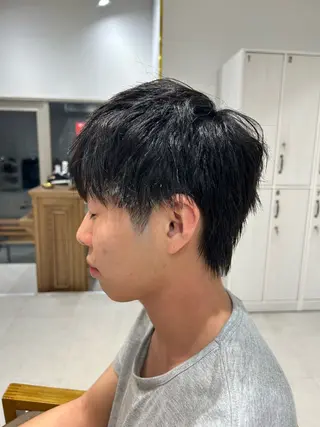 ショート ヘアアレンジ メンズ 山﨑 燦人のヘアスタイル