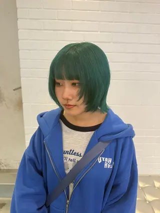 ショート カラー ヘアアレンジ 海外/ハイトーン🪽 ☯️ami☯️のヘアスタイル