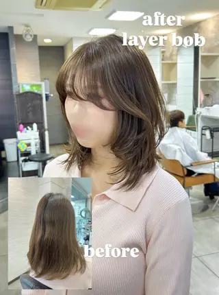 ミディアム 🫧艶髪カラー🫧 森本くるみのヘアスタイル