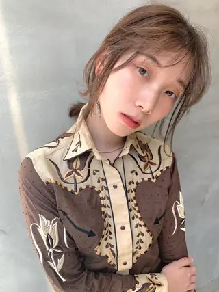 ミディアム カラー 🐝 hachi🐝のヘアスタイル