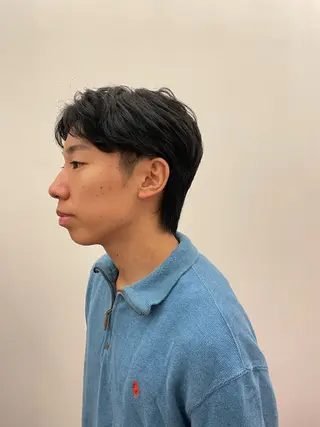 ショート パーマ メンズ 梨子🐣艶カラー🌈 ダメージレス💖のヘアスタイル