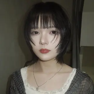 ミディアム カラー タマキ/ パーマ/Wカラーのヘアスタイル