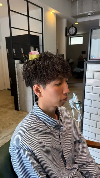 ショート パーマ メンズ メンズ専門 Ryukiのヘアスタイル