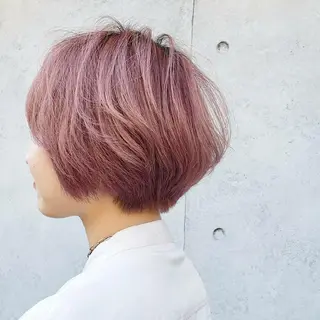 ショート カラー 天王寺韓国ヘア 小山歓実のヘアスタイル