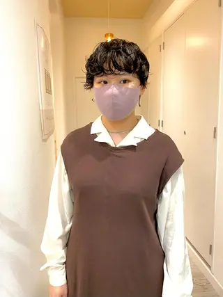 ショート パーマ ショート& パーマ　坂本のヘアスタイル