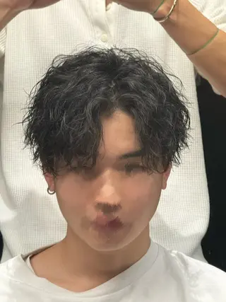 ショート パーマ メンズ メンズ専門🔥/池袋 りくとのヘアスタイル