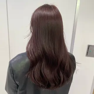 セミロング カラー 大人っぽ♡上品な暖色 ♡ブリーチなし♡のヘアスタイル