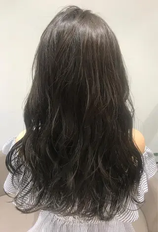 ミディアム カラー 縮毛矯正/髪質改善 /韓国風　山川春輝のヘアスタイル
