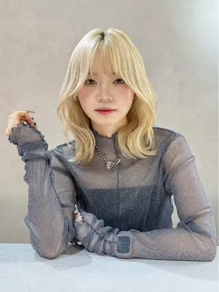 ミディアム 🍎森貝洋亮🍎 ブリーチカラー特化のヘアスタイル