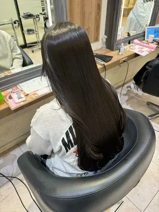 ロング カラー 赤み消しカラー🌱 YUZUKI🫧のヘアスタイル