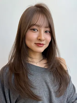 ロング 艶髪／レイヤー／ 垢抜け🩵／MARIのヘアスタイル