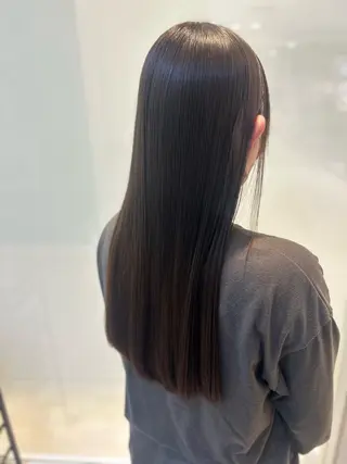 ロング パーマ 縮毛矯正/髪質改善/ 艶髪ササキナツミのヘアスタイル