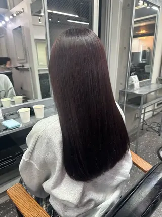 ロング カラー パーマ 髪質改善⭐️縮毛矯正 中野⭐️Rinaのヘアスタイル