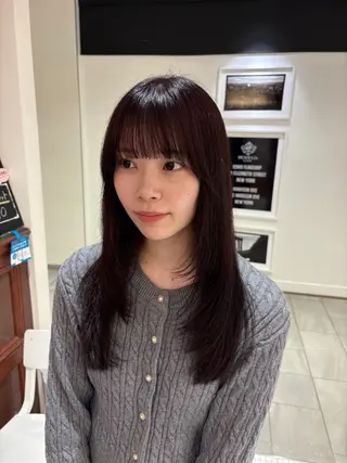 ロング カラー 門田 楓香のヘアスタイル