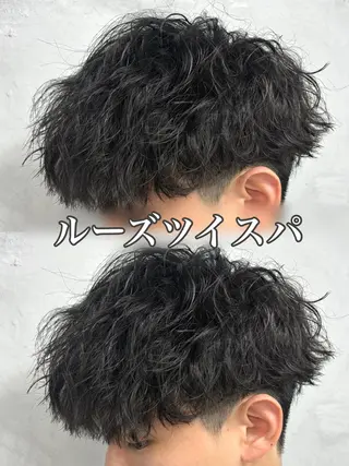 ミディアム パーマ メンズ メンズパーマ/新潟駅 NOBUTA🔥のヘアスタイル