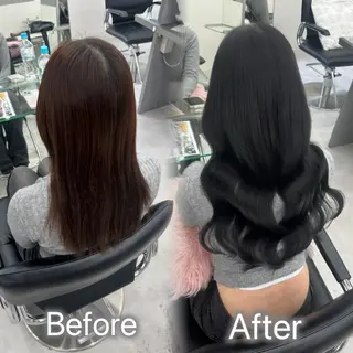 ロング エクステ🫧アレンジ ￤横浜  ももはのヘアスタイル