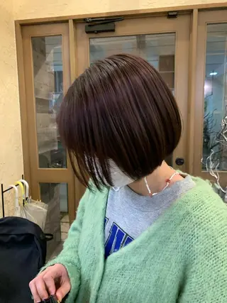 ショート カラー カワサキ マホのヘアスタイル