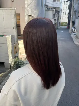 ミディアム カラー ツヤ美髪💐 髪質改善/高山愛来のヘアスタイル