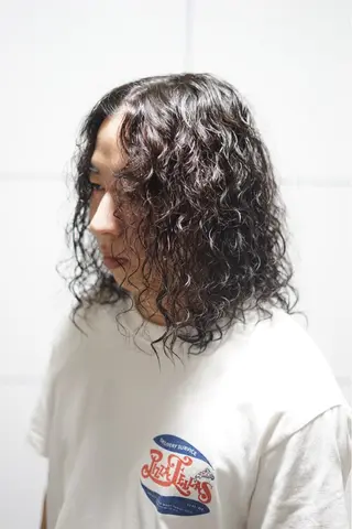ミディアム メンズ BOB men's KIRAのヘアスタイル