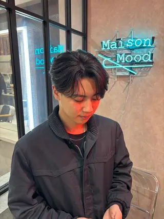 ショート パーマ メンズ 長谷川 湧のヘアスタイル