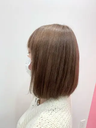 ショート カラー 韓国風ハッシュカット 似合わせレイヤー池袋のヘアスタイル