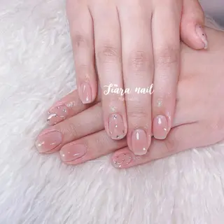 ネイル ティアラネイル 宇都宮深爪矯正のネイルデザイン