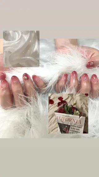 ネイル honoka池袋🎀 ガーリーネイル🤍のネイルデザイン
