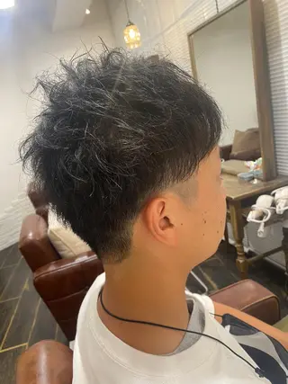 ショート メンズ パーマモデル募集中 渥美翔人のヘアスタイル