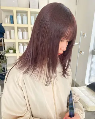 ミディアム カラー mir MIYUのヘアスタイル