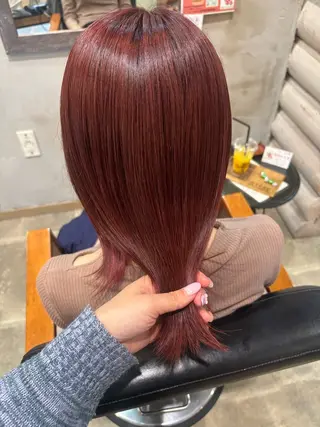 ミディアム カラー 似合わせレイヤー/ Wカラー🧸こころのヘアスタイル