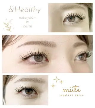 マツエク・マツパ miite 室本 千嘉のマツエク・マツパデザイン