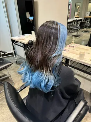 ロング カラー ヘアアレンジ ☪ ハイトーン信者 ☪️yumeka🪩のヘアスタイル