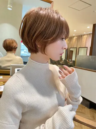 ショート 博多ベージュ 🐻松井傑のヘアスタイル