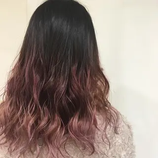 セミロング カラー ヘアアレンジ きむえり/髪質改善 /うねり広がり改善のヘアスタイル