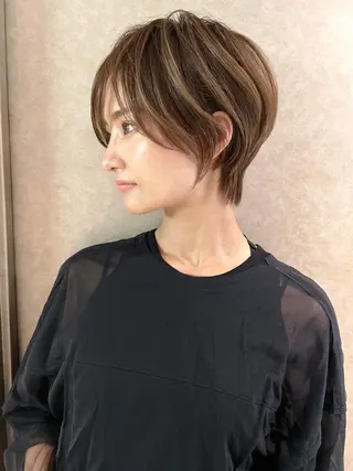 ショート SIGN店長中村 レイヤーカット募集のヘアスタイル