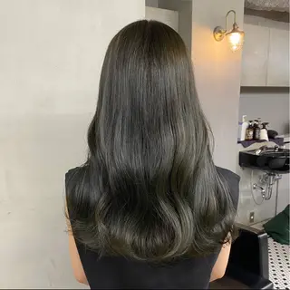 ロング カラー 新宿/韓国ヘア/ 髪質改善ストレートのヘアスタイル